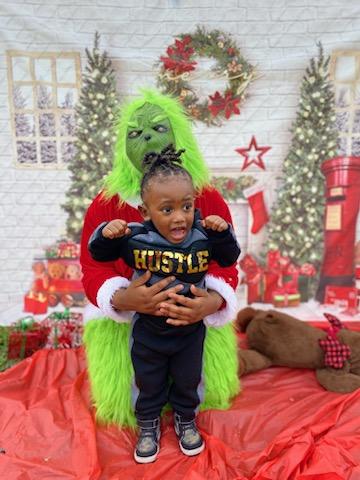 little boy meets the grinch 